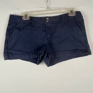 Mossimo Navy Blue Chino Low Rise Short Shorts Micro‎ Mini Wms 11 Y2K 2000s EUC